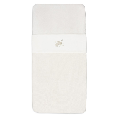 Kremno bela rjuha za pokrivanje DREAMY MOUSE, 75x100 cm,  Jollein®